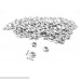 HONBAY 300pcs 6mm Oval Alloy Metal Silver Alphabet Letter Spacer Beads Loose Beads B0749LH4T8
